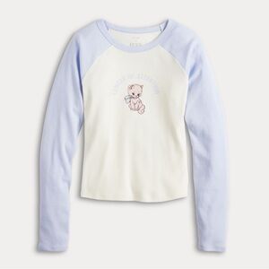 NEW Threads of Lux Kitty Graphic Long Sleeve Top